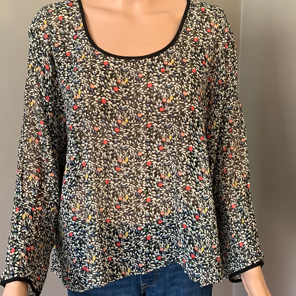 Bar 3 Print Sheer Top